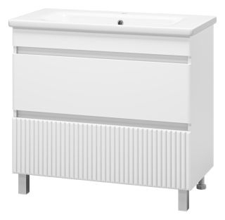 Напольная тумба под раковину Misty Мира 90см белый